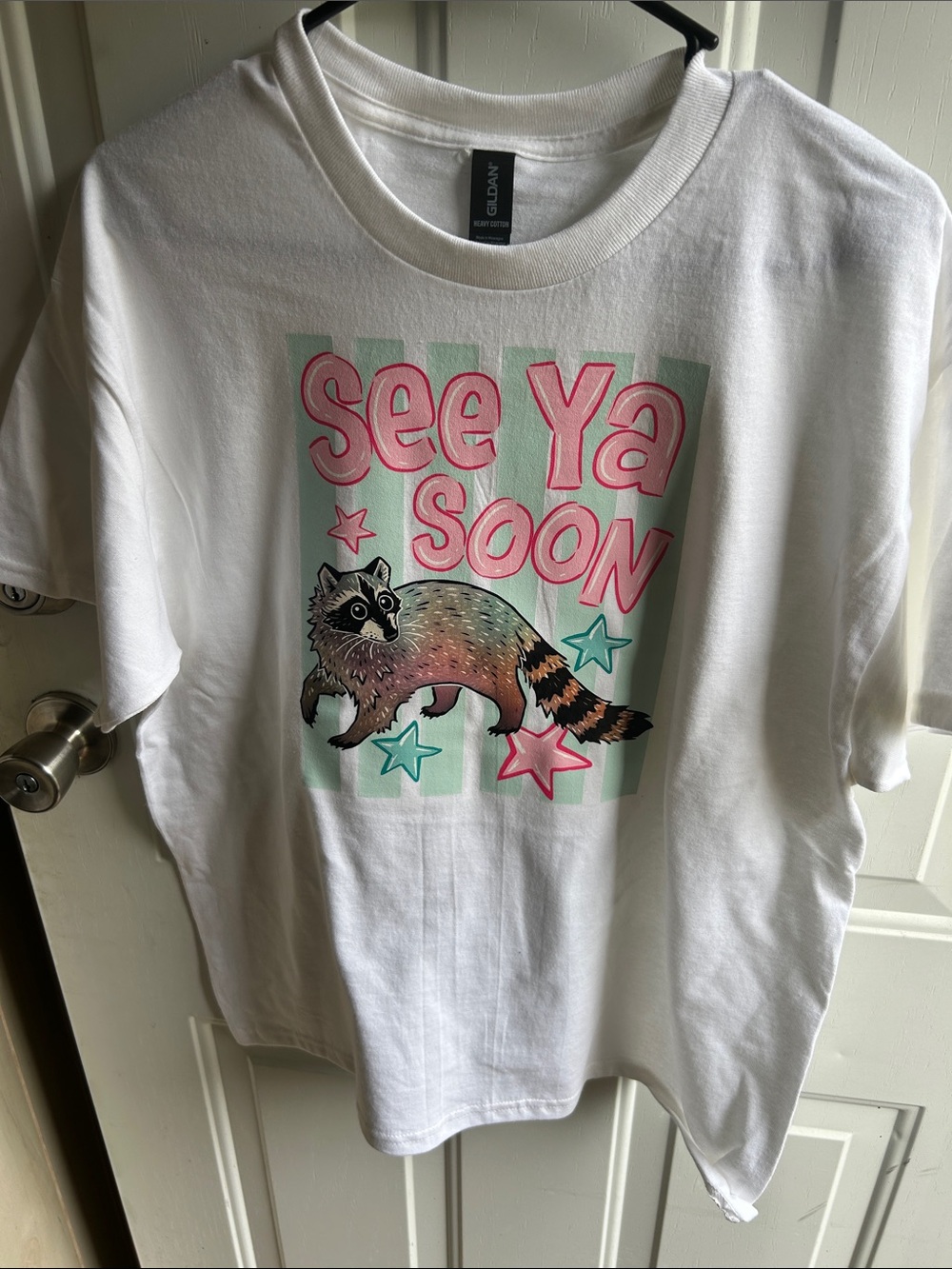 Women’s see you soon raccoon tshirt